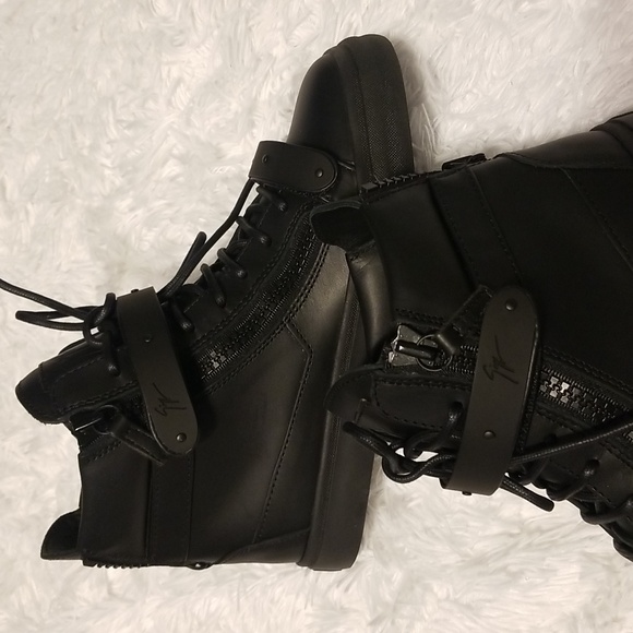 NWOT Giuseppe Zanotti Homme Men's HiTop Fashion Sneakers Shoes - Picture 5 of 10